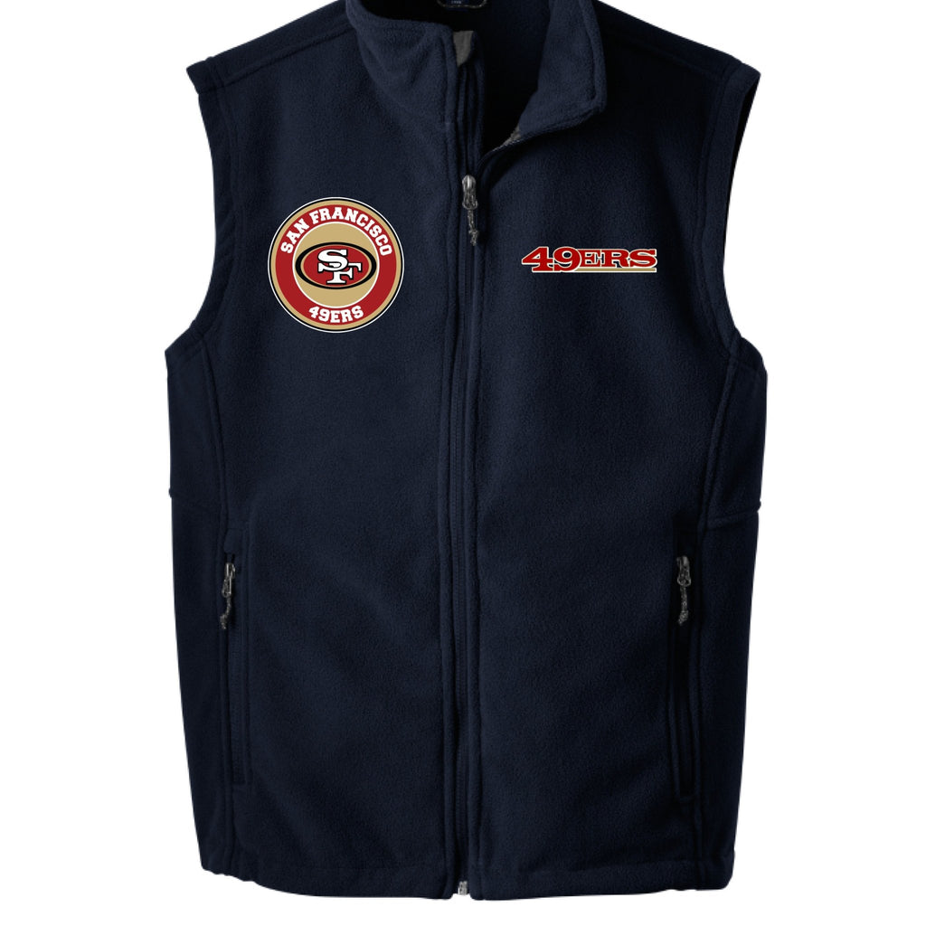 49ERS FAN FLEECE VEST - One Spot Deals