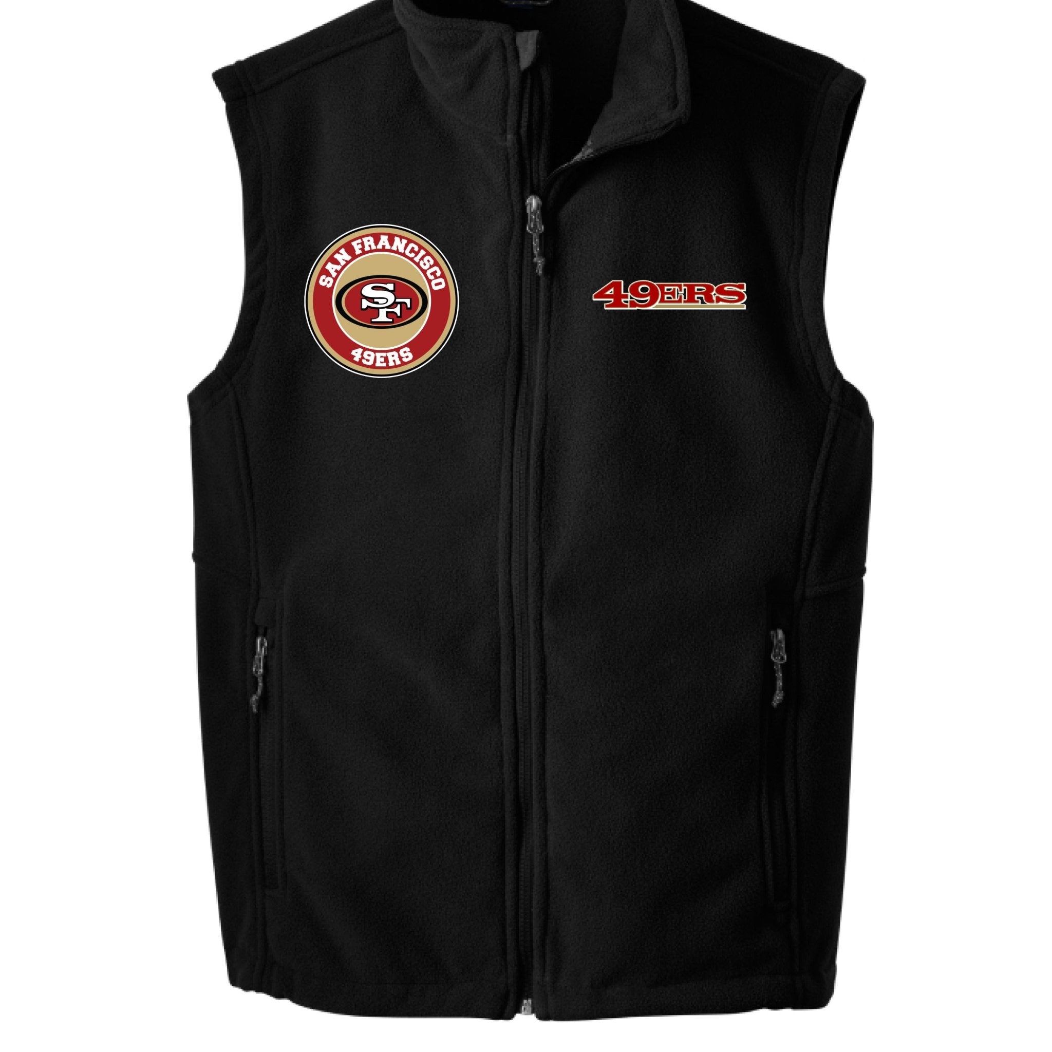 49ERS FAN FLEECE VEST - One Spot Deals