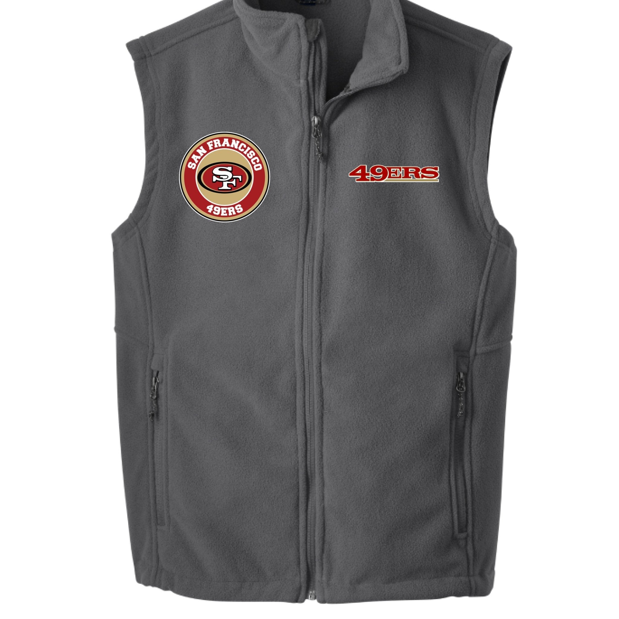 49ERS FAN FLEECE VEST - One Spot Deals