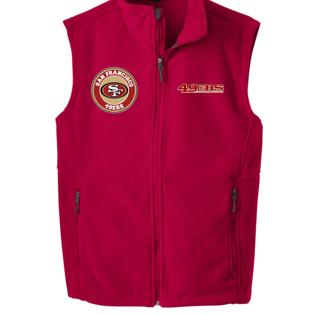 49ERS FAN FLEECE VEST - One Spot Deals