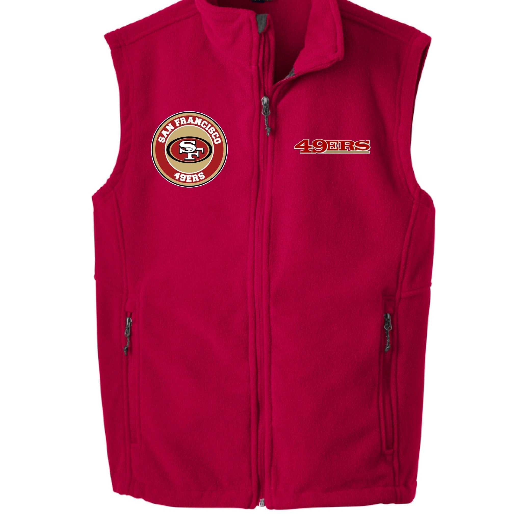 49ERS FAN FLEECE VEST - One Spot Deals