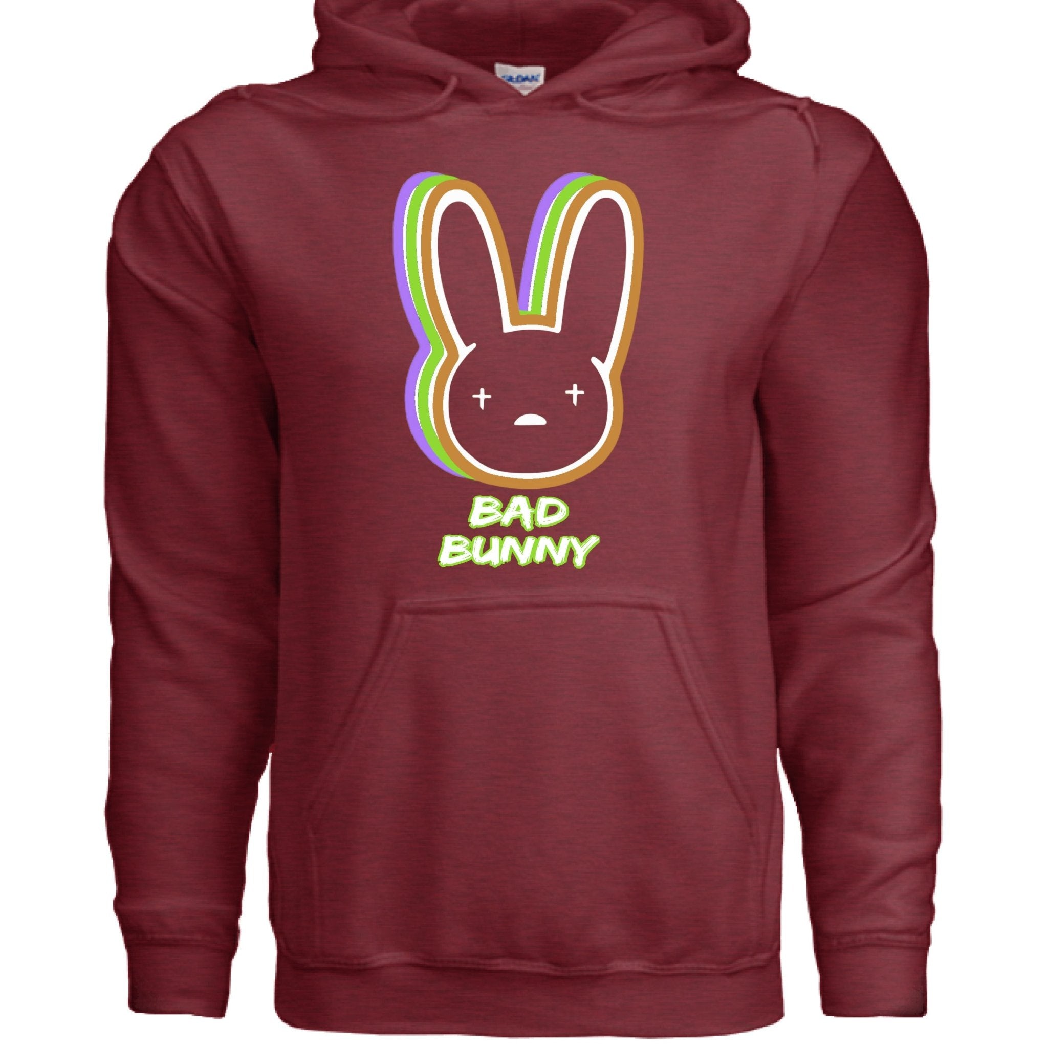 BAD BUNNY COLORFUL LOGO HOODIE - One Spot Deals