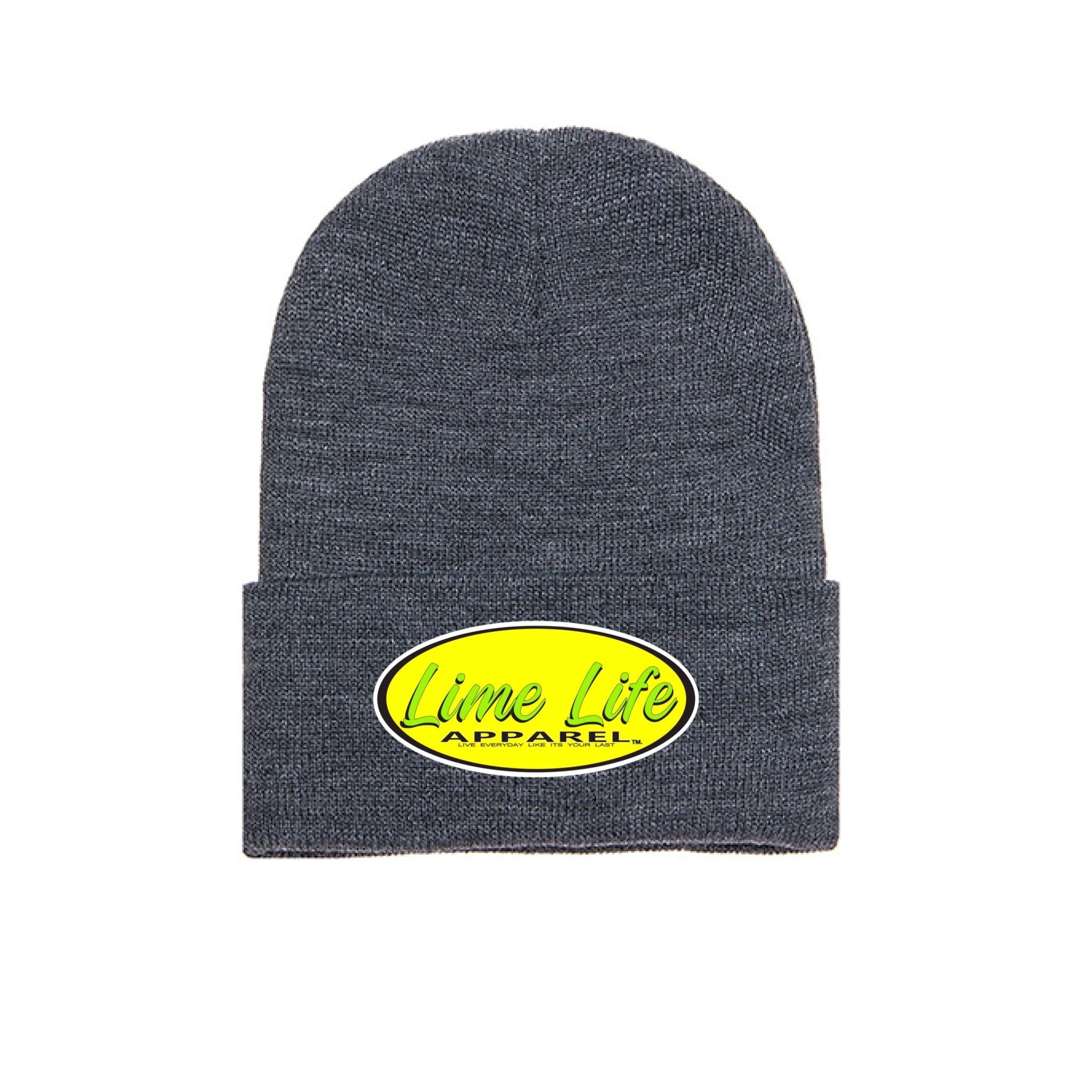 BEANIE LIME LIFE LOGO - One Spot Deals