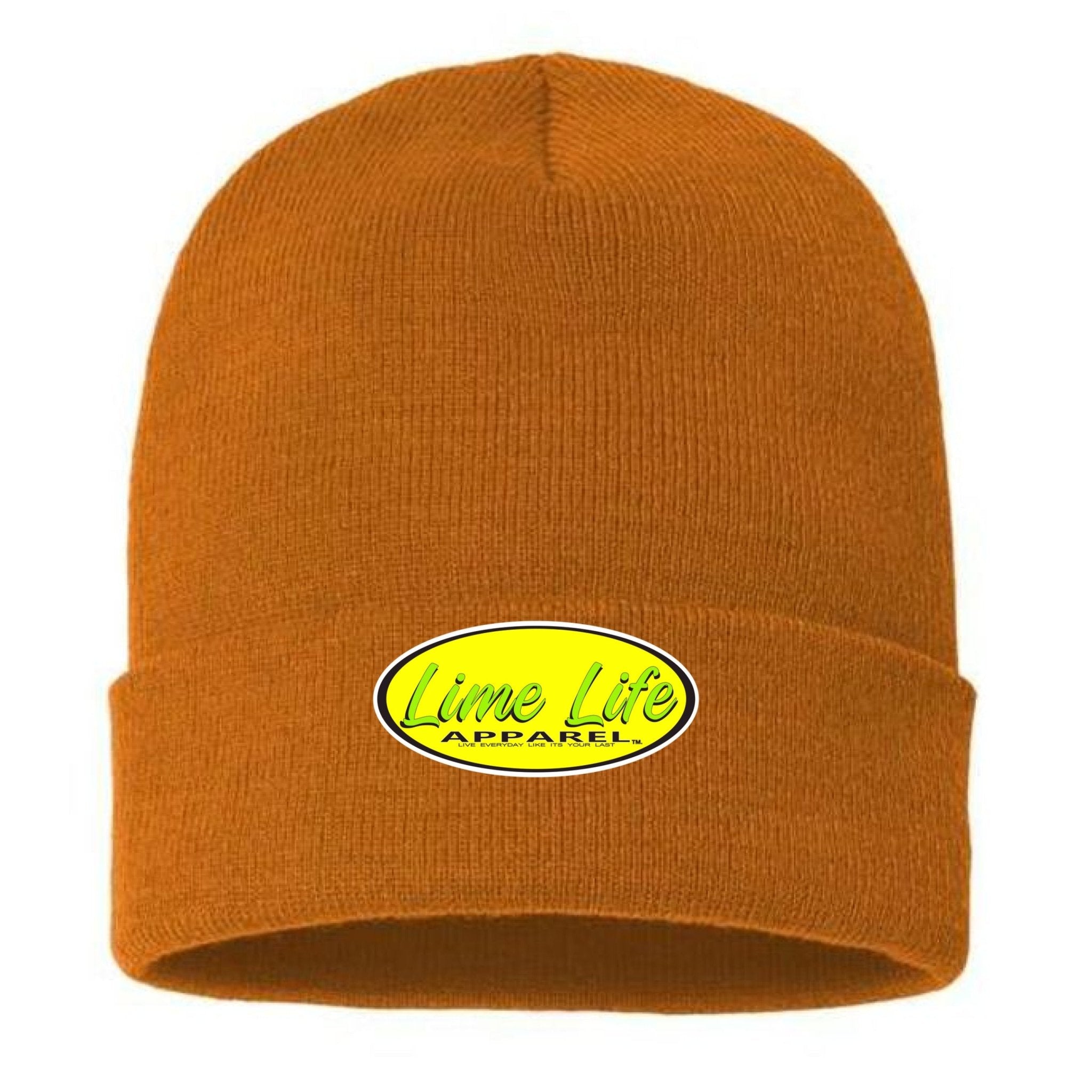 BEANIE LIME LIFE LOGO - One Spot Deals