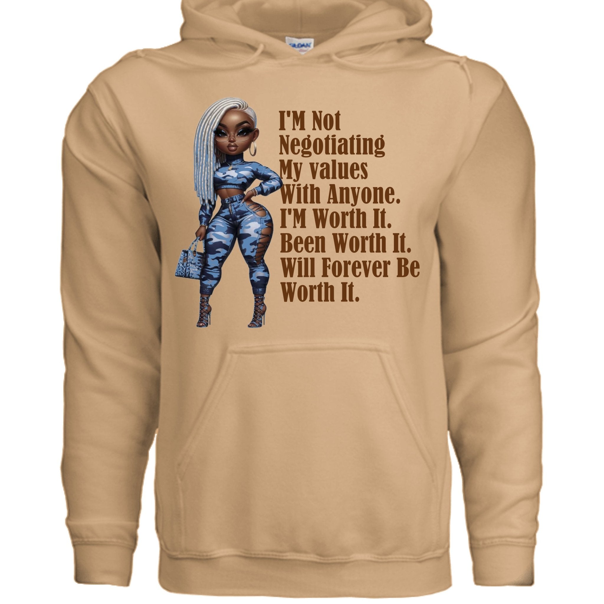 I'M WORTHY WOMENS HOODIE - One Spot Deals