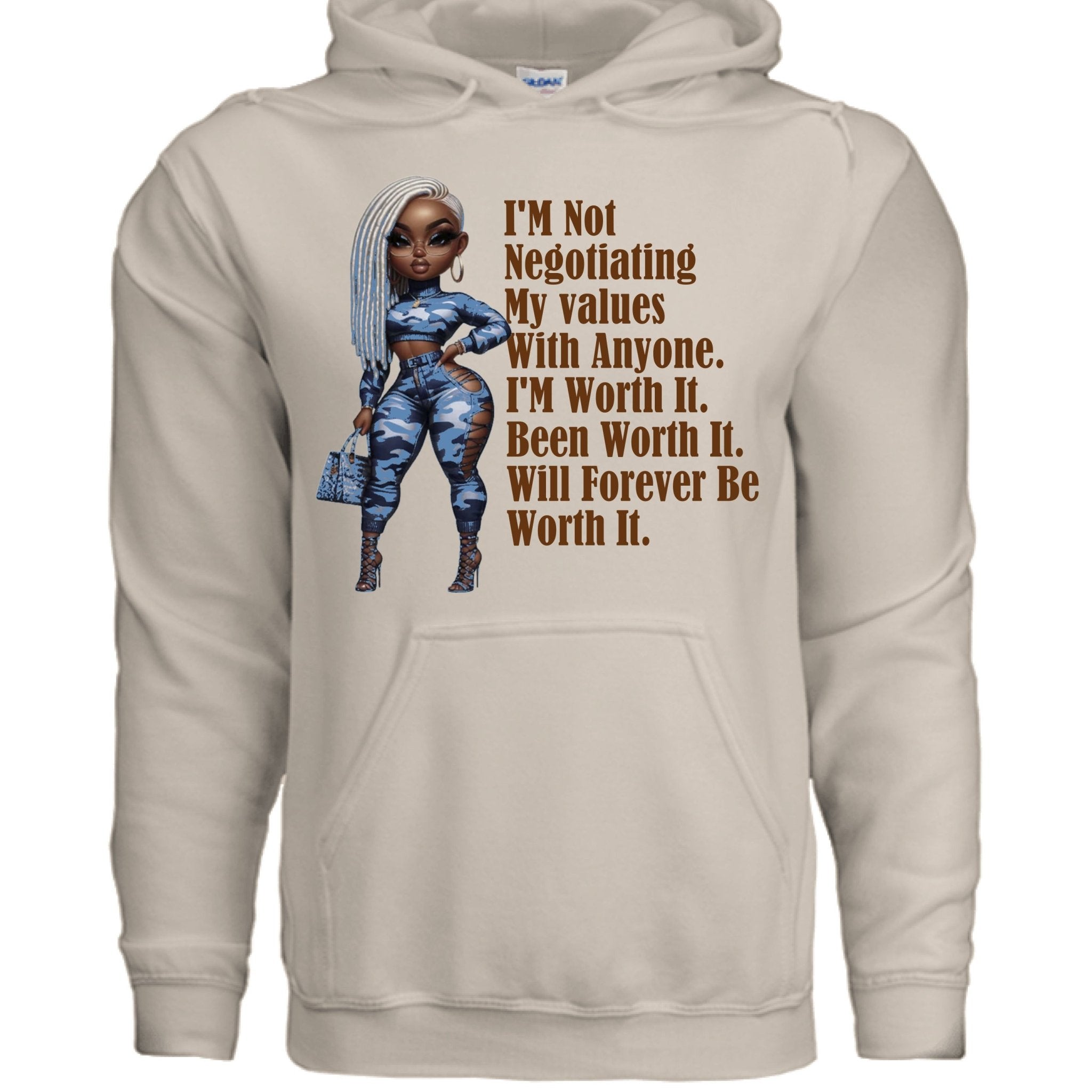 I'M WORTHY WOMENS HOODIE - One Spot Deals