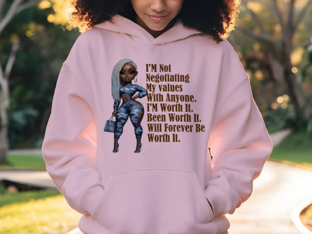 I'M WORTHY WOMENS HOODIE - One Spot Deals