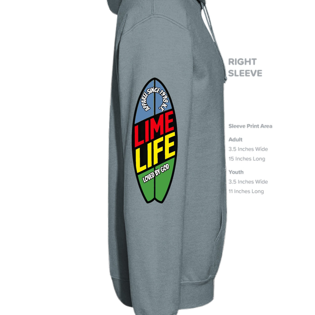 LIME LIFE APPAREL SURF LOGO HOODIE - One Spot Deals