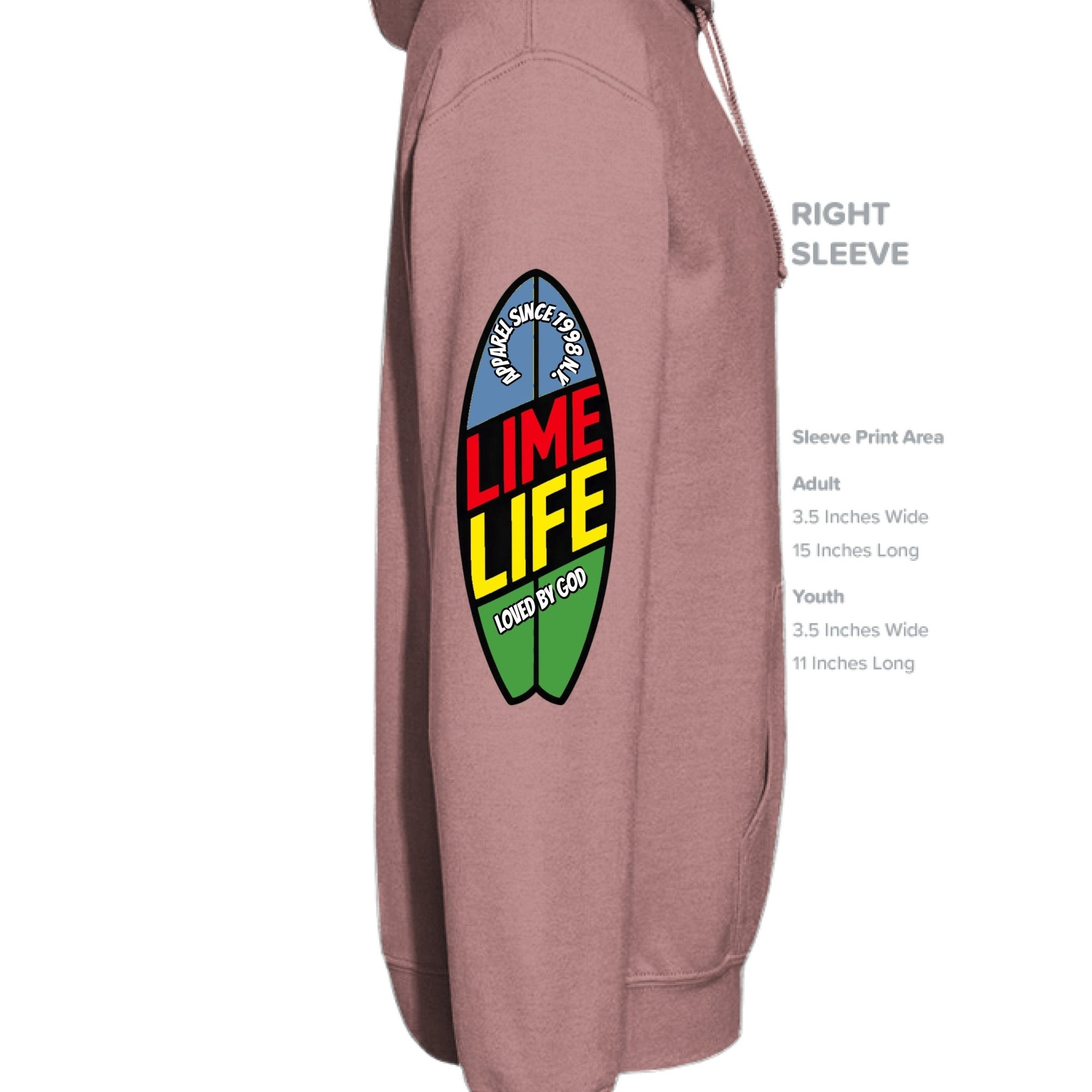 LIME LIFE APPAREL SURF LOGO HOODIE - One Spot Deals