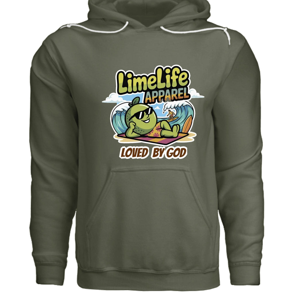 LIME LIFE APPAREL SURF LOGO HOODIE - One Spot Deals