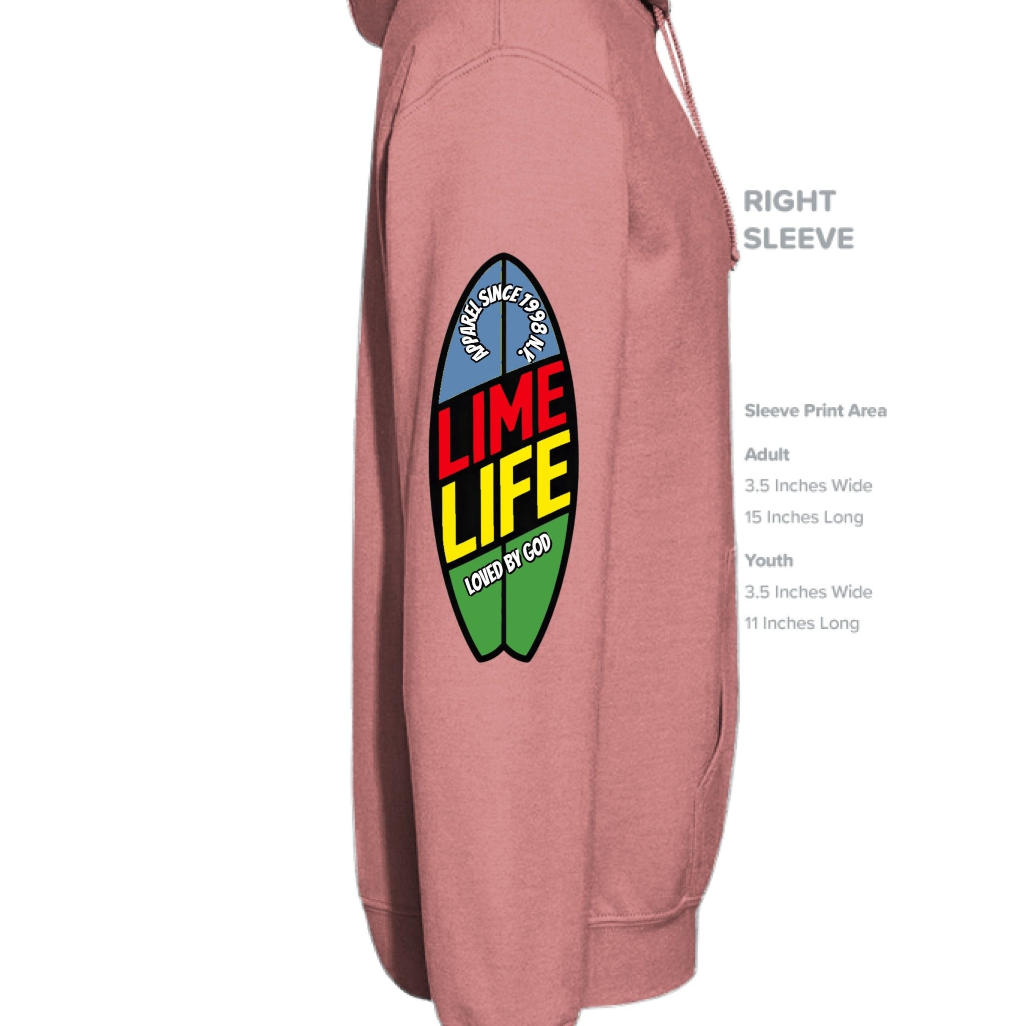 LIME LIFE APPAREL SURF LOGO HOODIE - One Spot Deals
