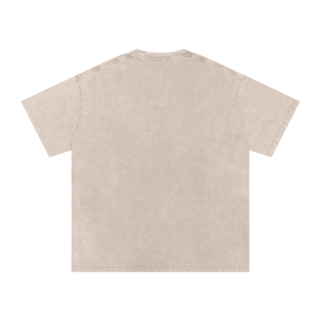 Snow Washed Oversized Cotton T-Shirt - One Spot Deals