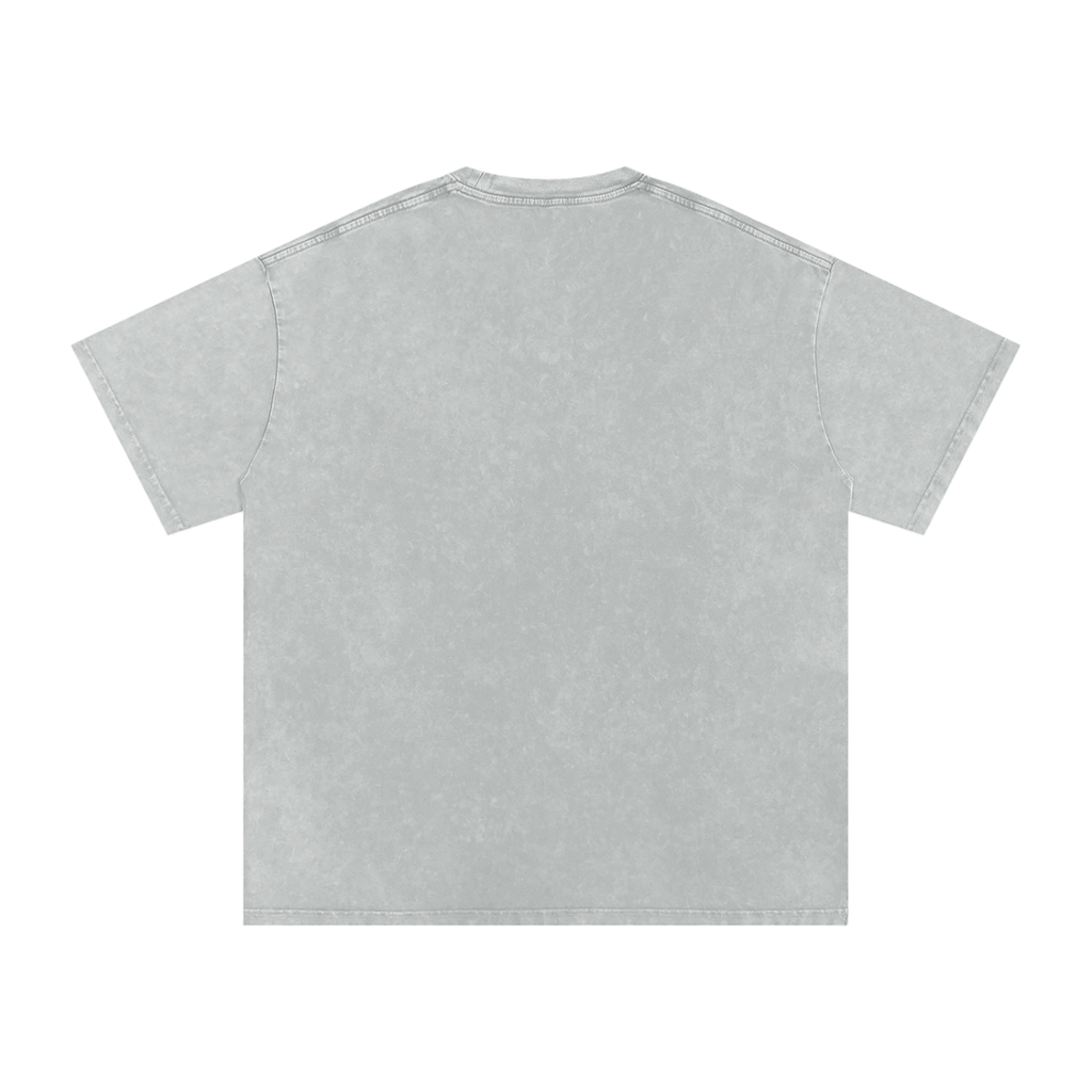 Snow Washed Oversized Cotton T-Shirt - One Spot Deals