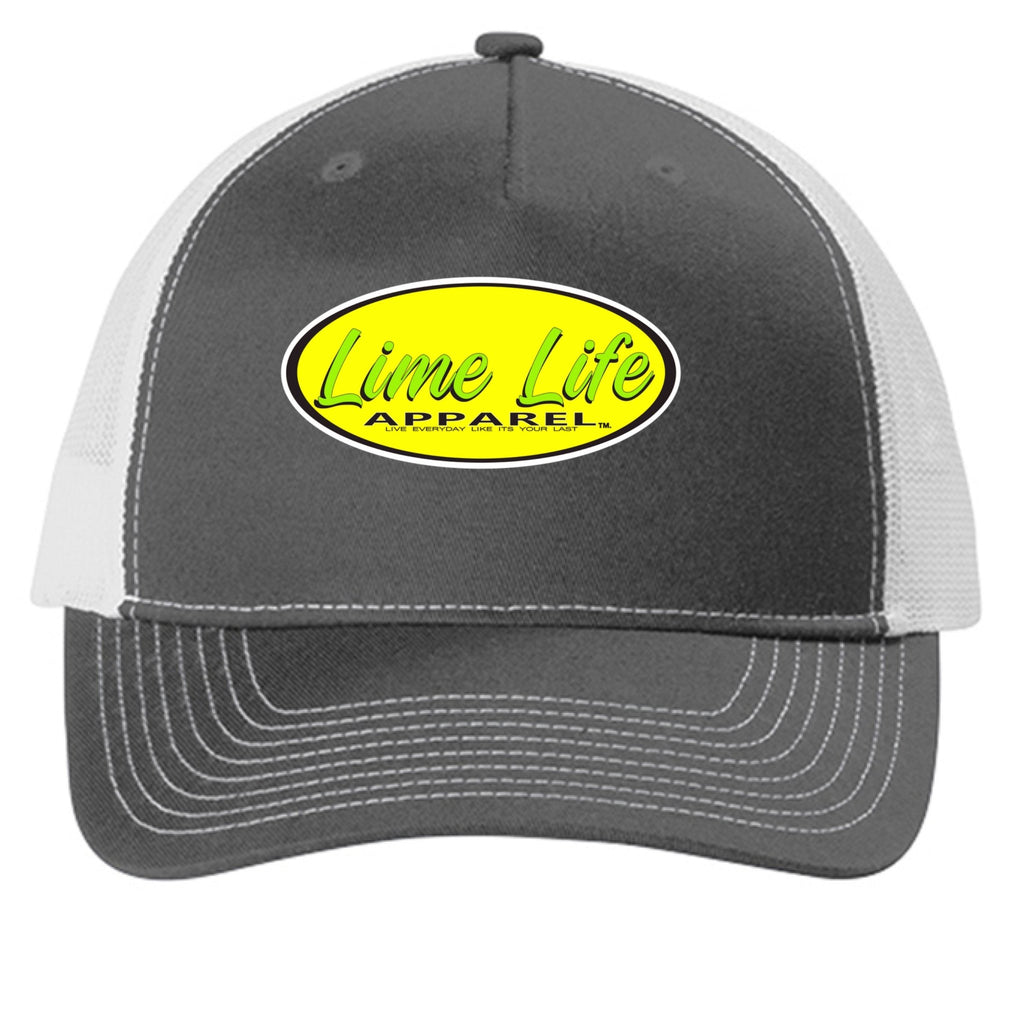 TRUCKER HAT LIME LIFE LOGO - One Spot Deals
