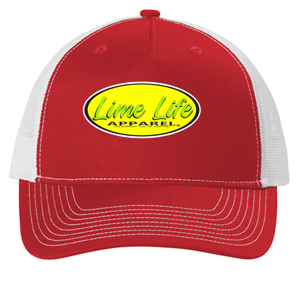 TRUCKER HAT LIME LIFE LOGO - One Spot Deals