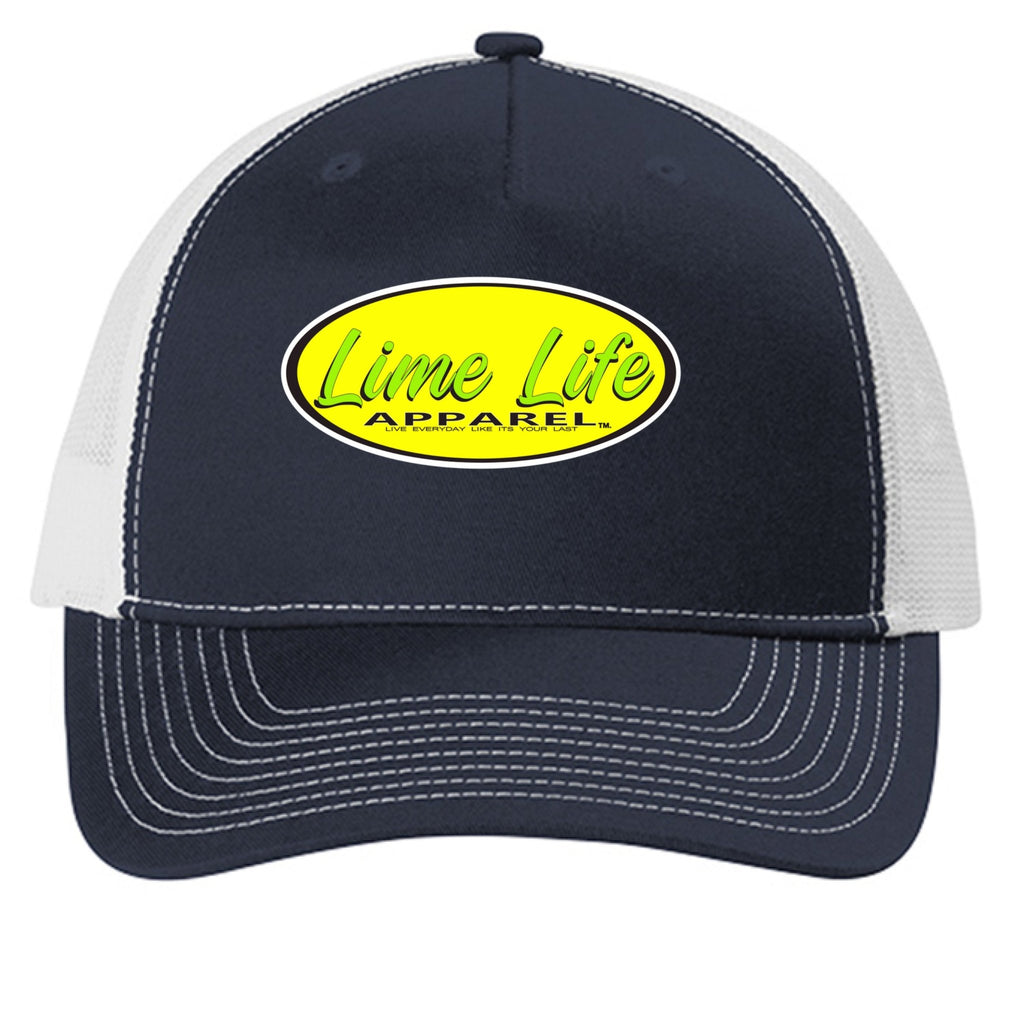 TRUCKER HAT LIME LIFE LOGO - One Spot Deals